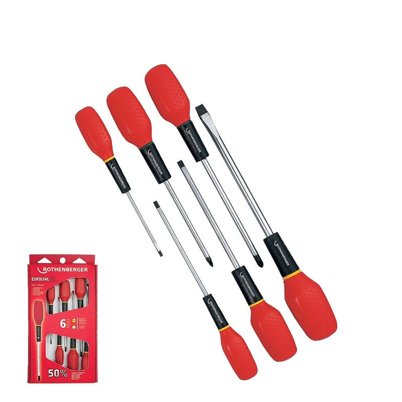 Set 6 surubelnite profesionale Rothenberger EUROLINE® SL/PH
